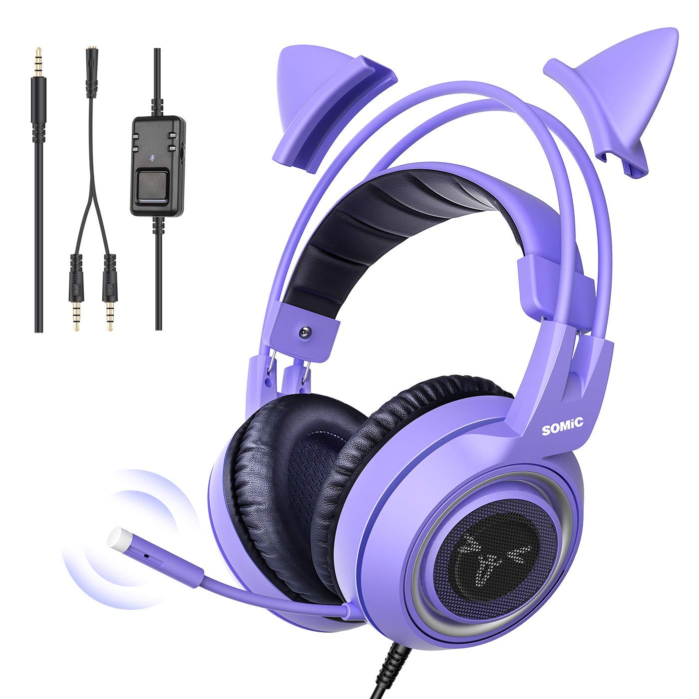 Auriculares para Juegos Somic G951s Purple con Micrófono para Ps4, Ps5, Xbox One - Venta Internacional