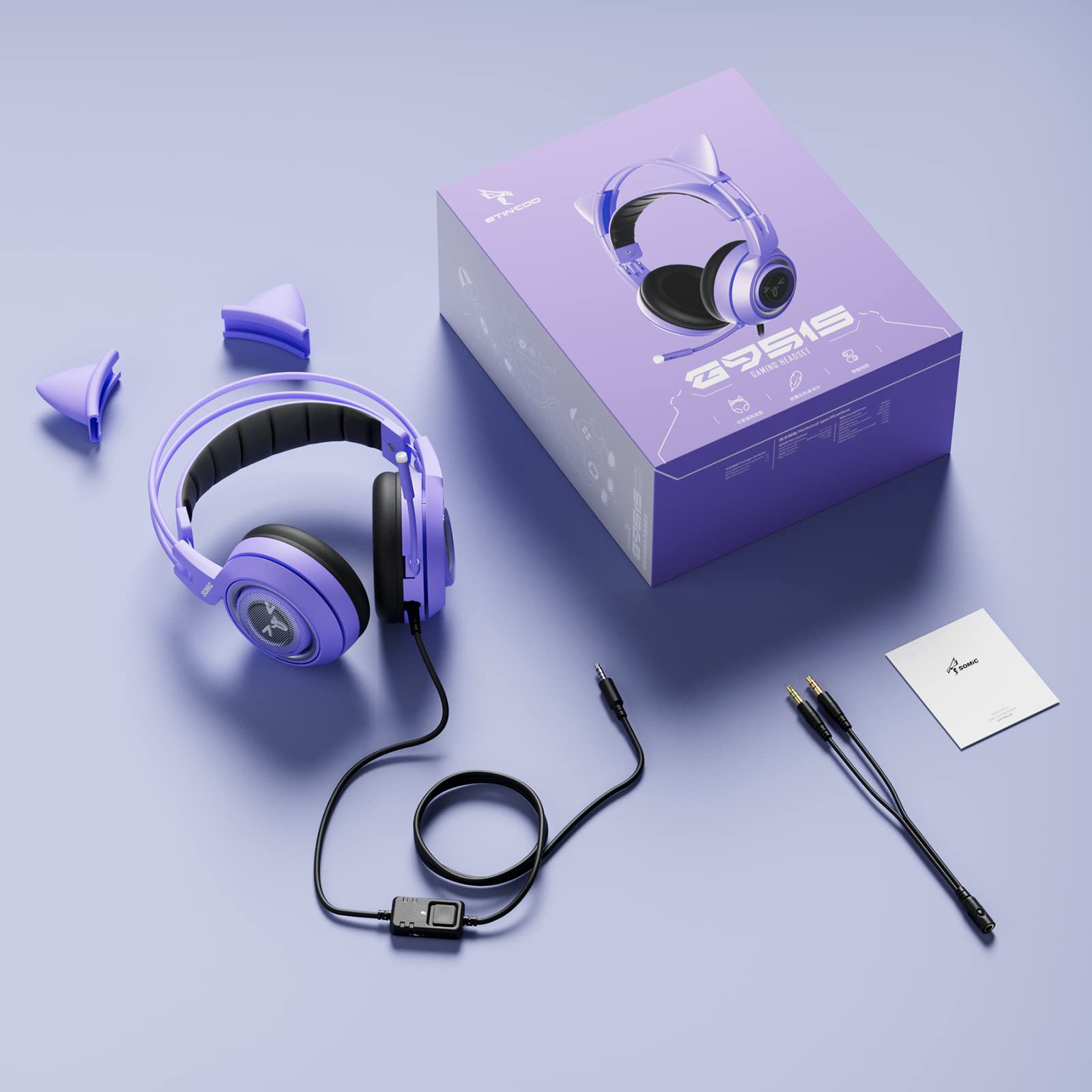 Foto 7 pulgar | Auriculares para Juegos Somic G951s Purple con Micrófono para Ps4, Ps5, Xbox One - Venta Internacional