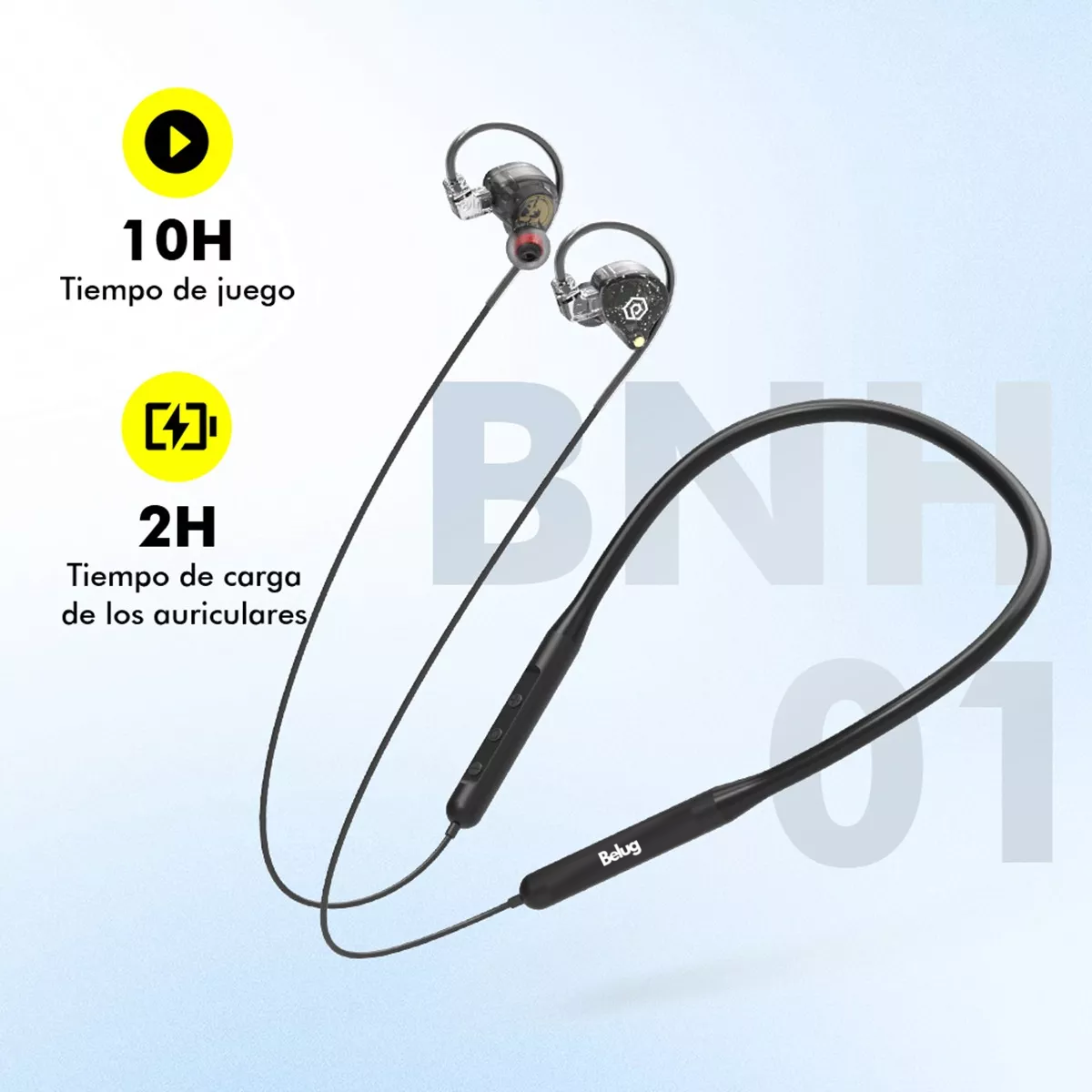 Foto 4 pulgar | Audífonos Bluetooth Inalambrico Extraíble Belug Violeta