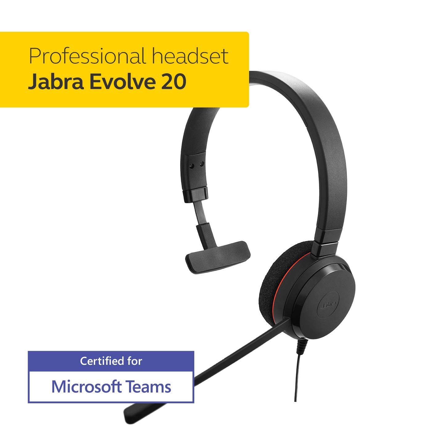 Foto 2 | Auriculares Con Cable Jabra Evolve 20 Ms Teams Con Conexión Usb - Venta Internacional.