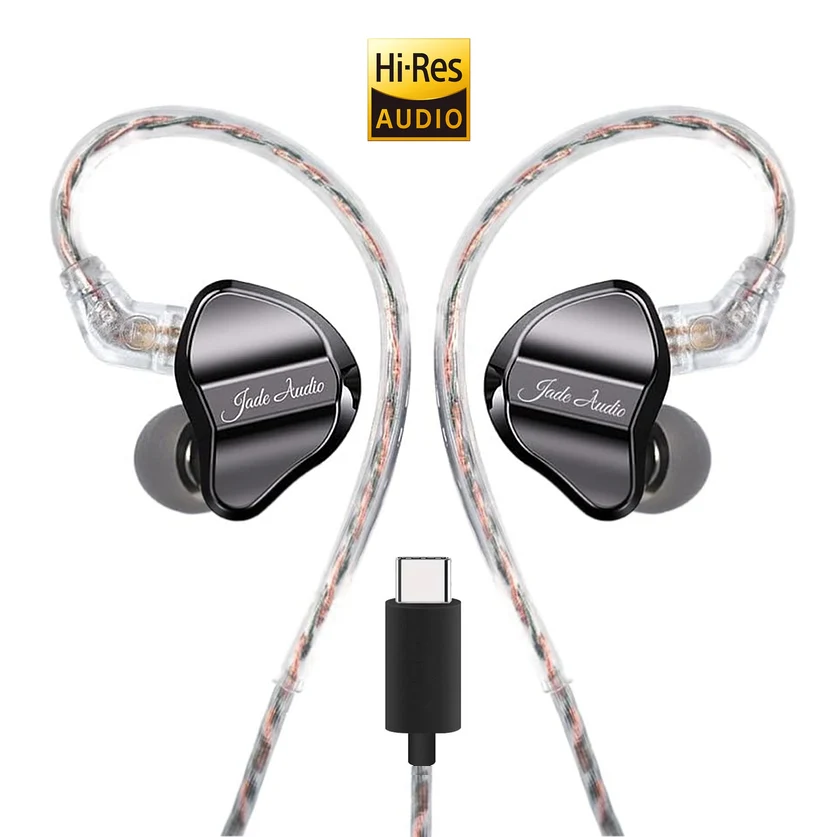 Audífonos Hi-res Con Manos Libres Y Conector Tipo C Fiio Jd1 Black