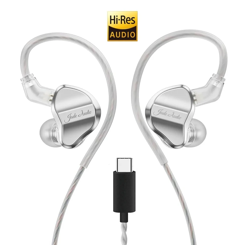Audífonos Hi-res Con Manos Libres Y Conector Tipo C Fiio Jd1 Silver