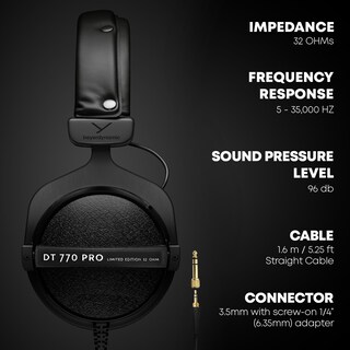 Foto 3 | Auriculares Beyerdynamic Dt 770 Pro 32 Ohm Grey Studio - Venta Internacional.