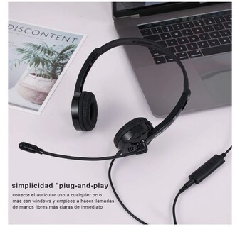 Foto 3 | Audífonos Xtellar Alámbricos Gamer Diadema Call Center Con Micrófono