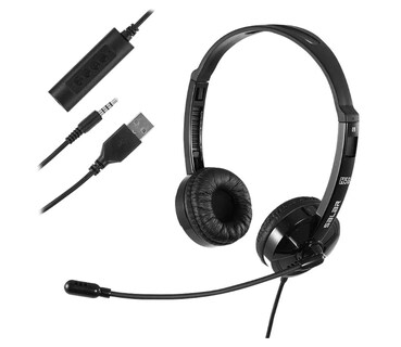Foto 1 | Audífonos Alámbricos Diadema Call Center Con Micrófono