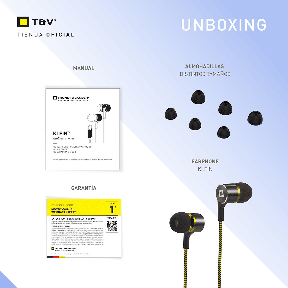Foto 7 pulgar | Audífonos Usb In-ear Thonet & Vander Klein – Micrófono Mems  Controles Integrados Y Carcasa De Aluminio