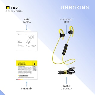 Foto 4 | Audífonos Bluetooth In-ear Neckband Thonet & Vander Vr10 – 5h Batería Micrófono Mems Y Controles Integrados
