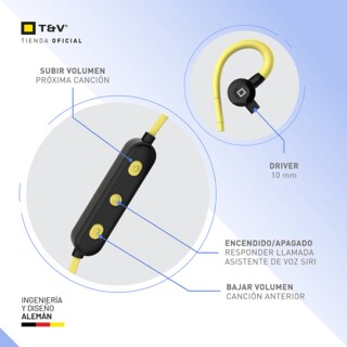 Foto 6 | Audífonos Bluetooth In-ear Neckband Thonet & Vander Vr10 – 5h Batería Micrófono Mems Y Controles Integrados