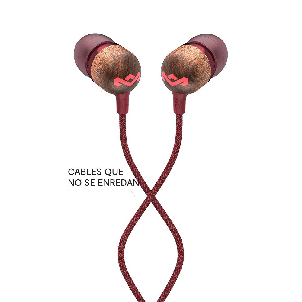 Foto 5 pulgar | Audifonos Smile Jamaica Red The House Of Marley In Ear