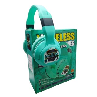 Foto 3 | Audifonos Inalámbricos De Diadema Con Diseño De Monsutro Para Niños