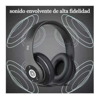 Foto 2 | Audífonos Inalámbricos de Diadema con Micrófono Bluetooth Negro