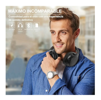Foto 4 | Audífonos Inalámbricos Belug Negros con Bluetooth