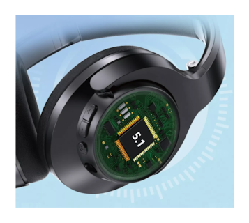 Foto 4 | Audífonos Inalámbricos Bluetooth Diadema con Micrófono Negro