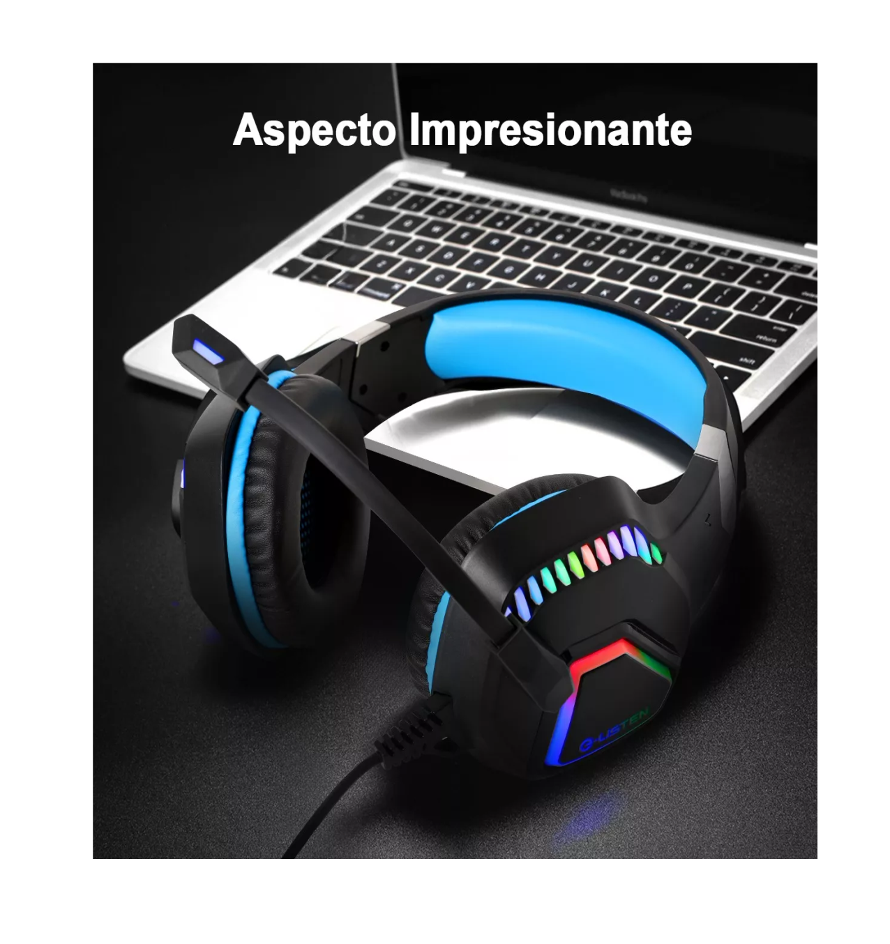 Foto 4 pulgar | Audífonos Inalámbricos de Diadema Bluetooth Gamer Negro