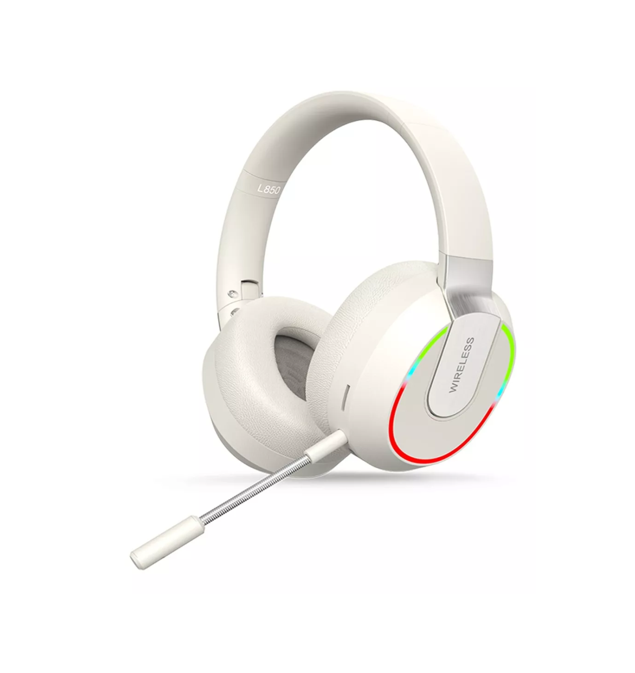 Foto 2 pulgar | Audífonos Inalámbrico Bluetooth Diadema Plegable Con Rgb Luz Blanco