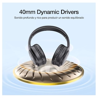 Foto 2 | Audífonos Inalámbricos de Diadema Bluetooth Plegable 1000mah Negro