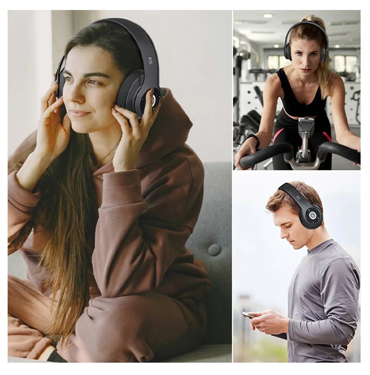 Foto 4 | Audífonos Inalámbrico Diadema con Micrófono Emuael Bluetooth 52 Hora