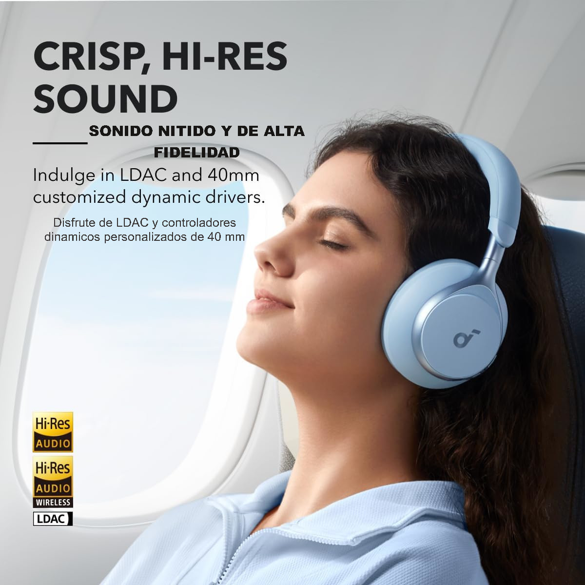 Foto 5 | Audífonos Inalámbricos Soundcore By Anker Diadema Over-ear Azul