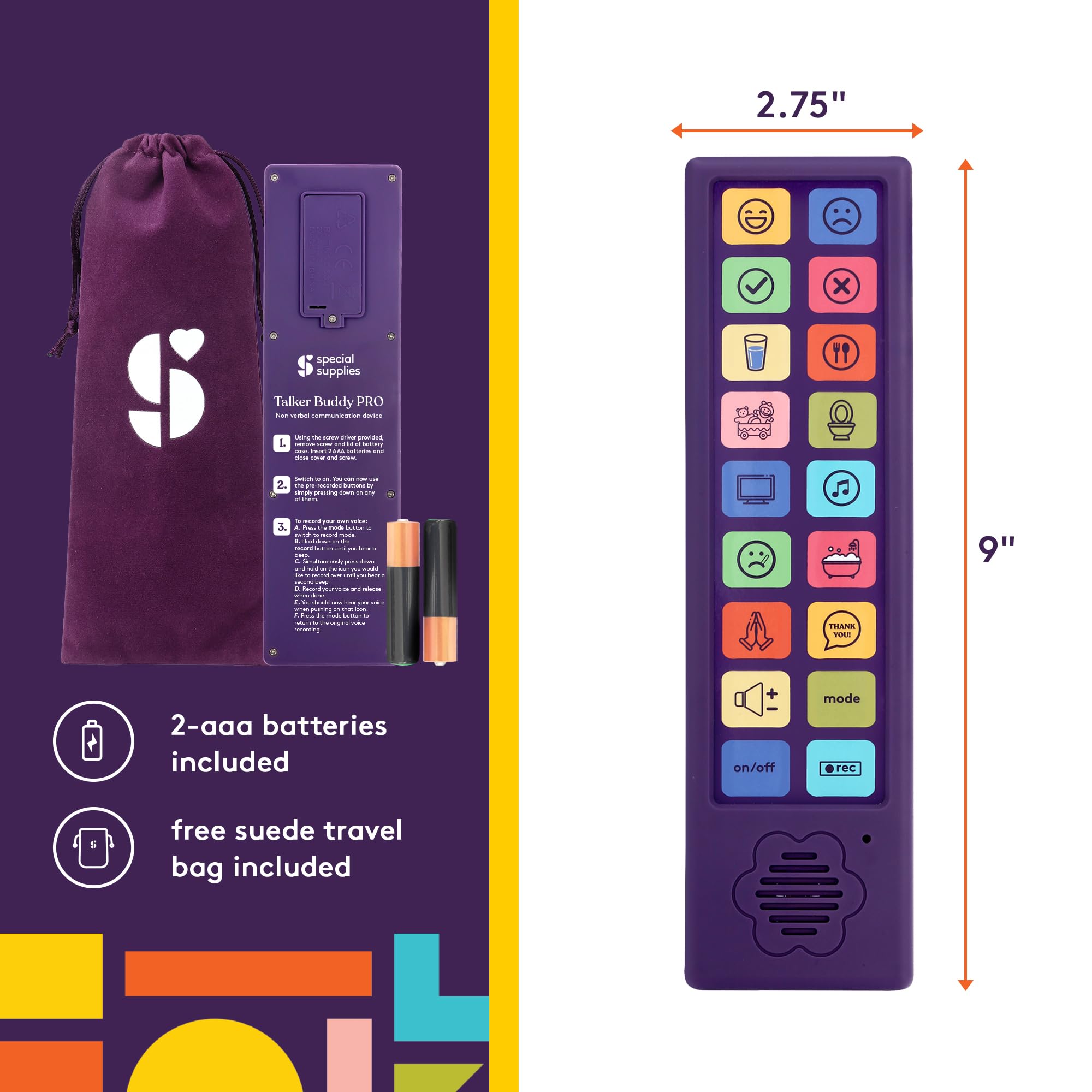 Foto 6 pulgar | Suministros Especiales Para Dispositivos De Comunicación Aac Talker Buddy - Venta Internacional.