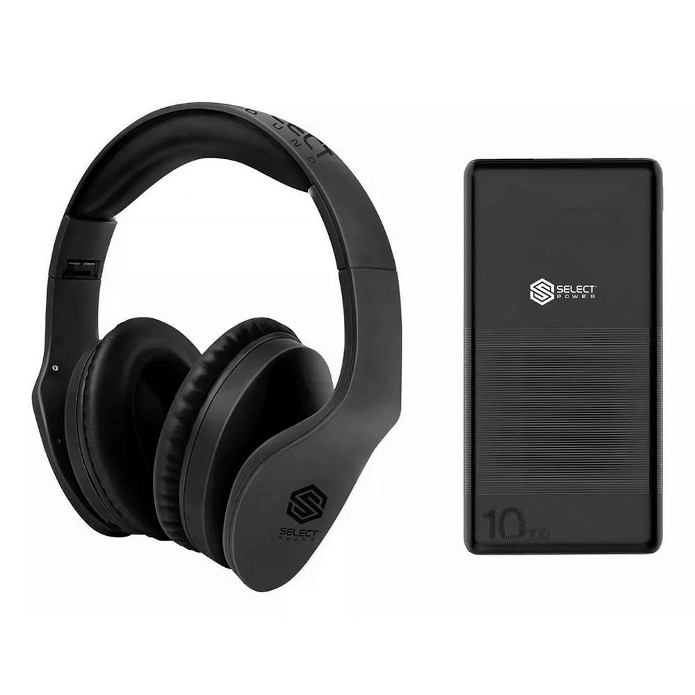 Set de Audifonos Bluetooth y Power Bank Select Sound