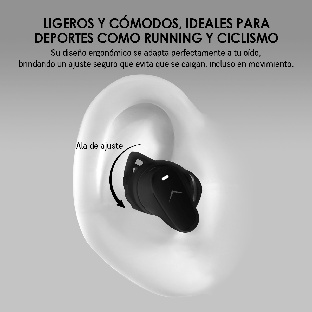 Foto 8 pulgar | Audífonos Inalámbricos Bluetooth Sport Cancelación De Ruido Anc Ipx4, Akane, Color Negro