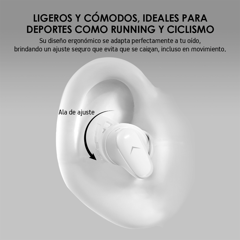 Foto 8 pulgar | Audífonos Inalámbricos Bluetooth Sport Cancelación De Ruido Anc Ipx4, Akane, Color Blanco