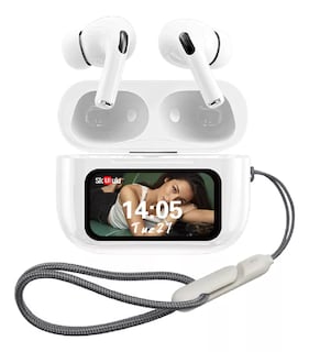 Foto 1 | Audífonos Smart Pantalla Bluetooth 5.4 Anc Auriculares App Blancos