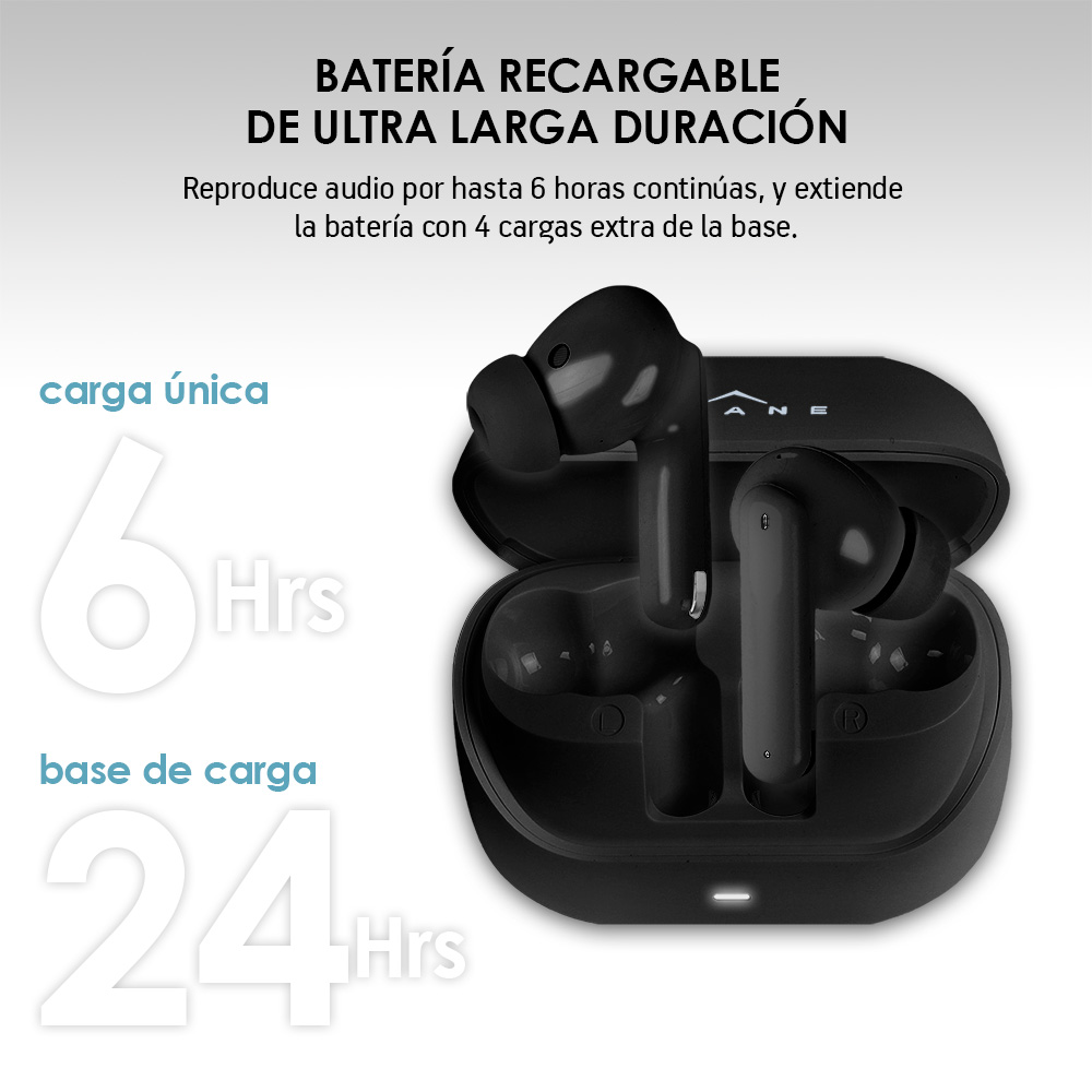 Foto 8 pulgar | Audífonos Inalámbricos Bluetooth Con Cancelación De Ruido Activa, Akane, Color Negro