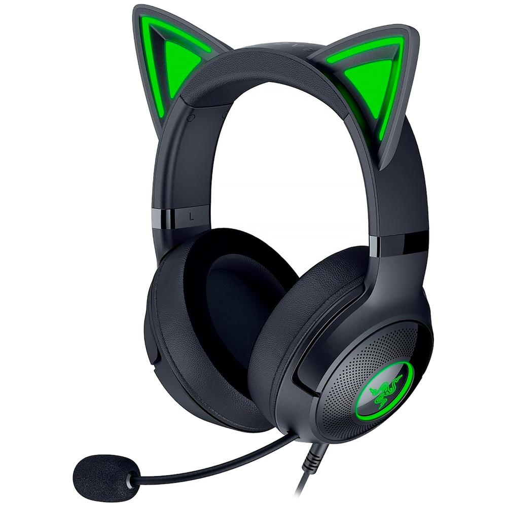 Audifonos Gamer Razer Kraken Kitty V2 Rgb Alambricos Sonido Envolvente 7.1 Negro