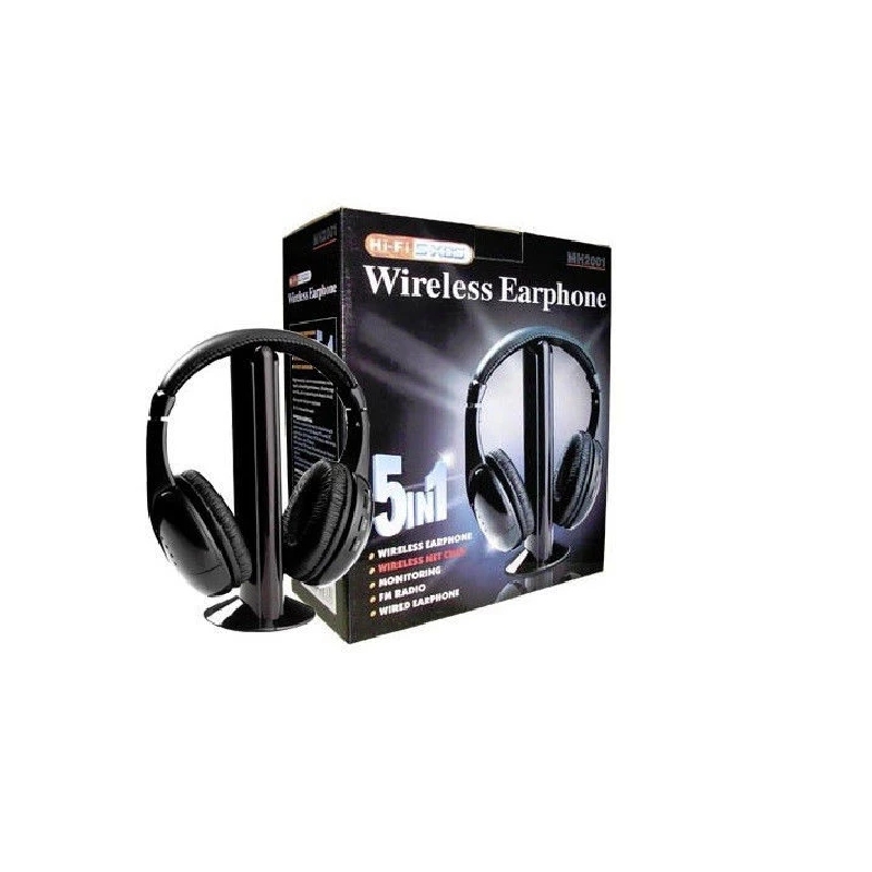 Foto 2 pulgar | Auriculares Inalámbricos Para Tv Fm, Mp3, 5 En 1 - Venta Internacional.