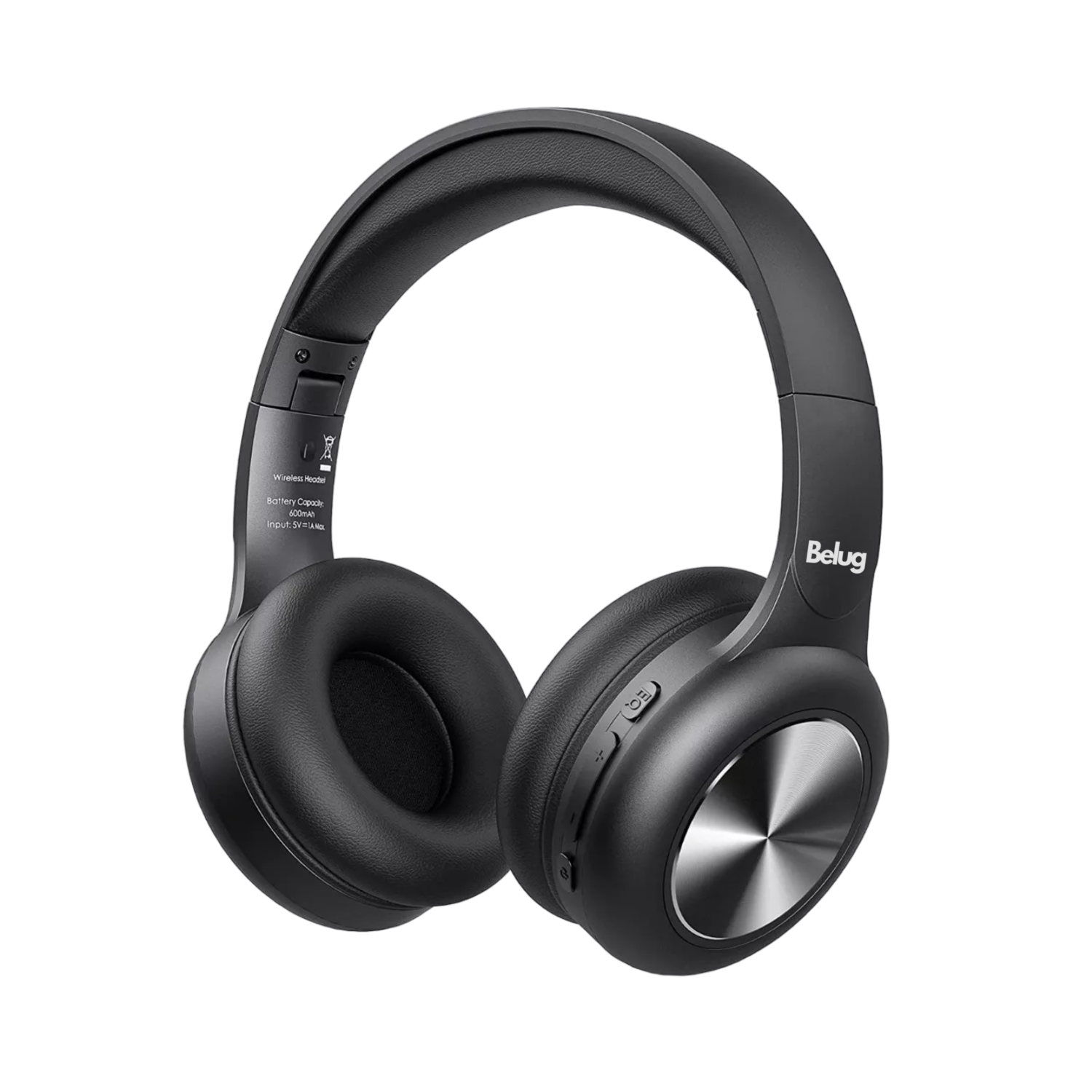 Audífonos Inalámbricos Bluetooth Diadema Con Micrófono, Belug Negro