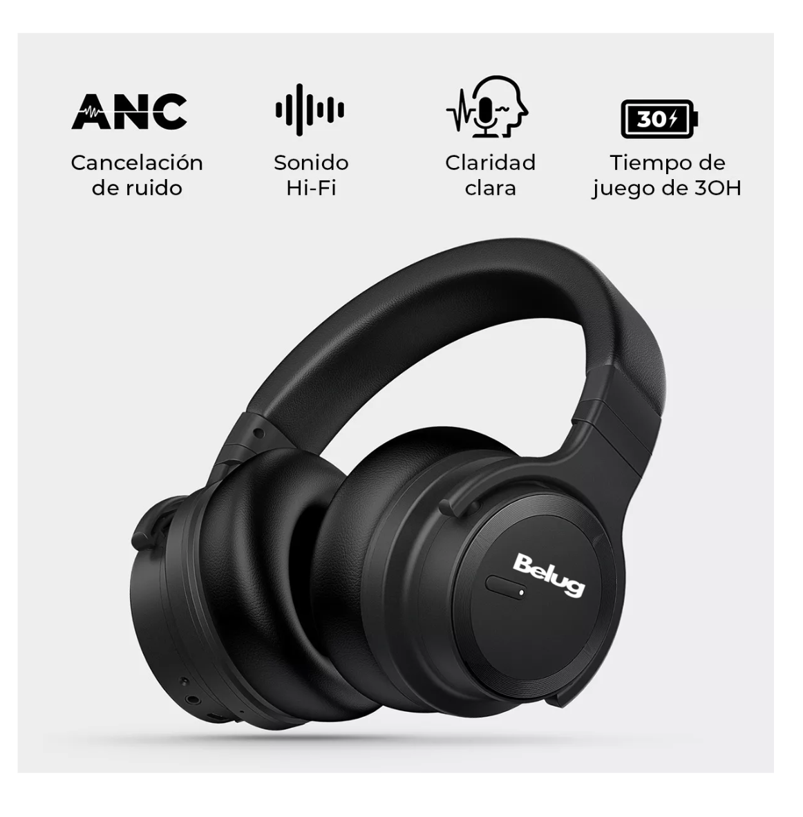 Foto 4 pulgar | Auriculares Inalámbricos Belug Bluetooth Con Microfono