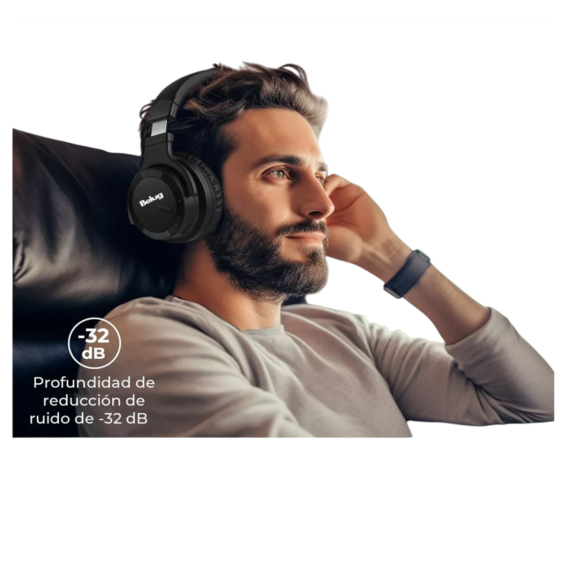 Foto 5 pulgar | Auriculares Inalámbricos Belug Bluetooth Con Microfono