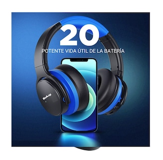 Foto 4 | Audífonos Bluetooth Con Cancelación De Ruido Belug Azul/negro