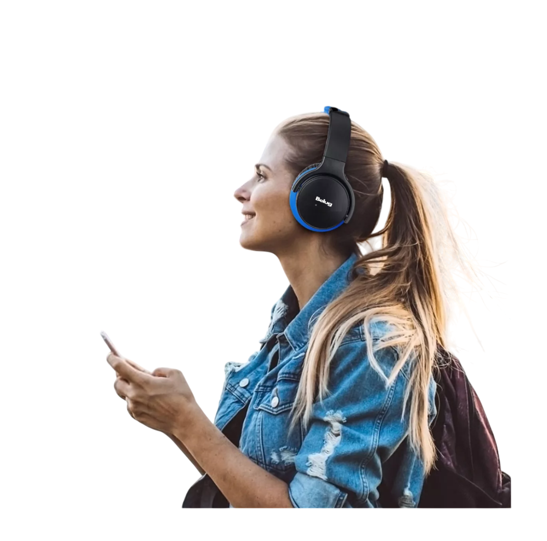 Foto 6 pulgar | Audífonos Bluetooth Con Cancelación De Ruido Belug Azul/negro