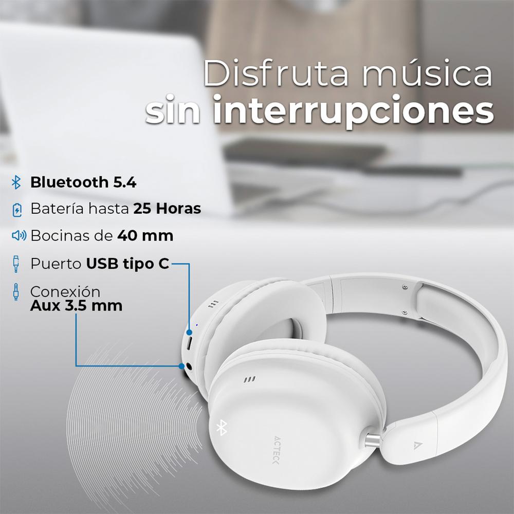 Foto 5 pulgar | Audífonos Inalámbricos Acteck Honour 2 Plus HP626 con Micrófono Integrado