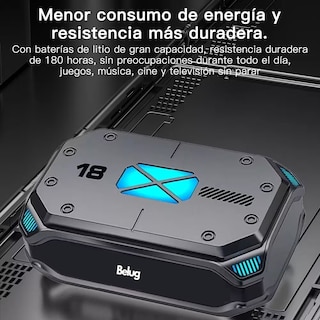 Foto 3 | Audífonos Bluetooth Hd Reducción Ruido Belug Inalámbricos Color Gris