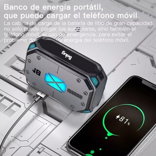 Foto 4 | Audífonos Bluetooth Hd Reducción Ruido Belug Inalámbricos Color Gris