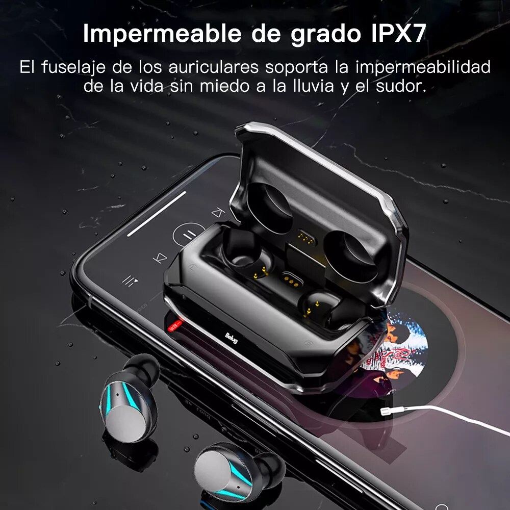 Foto 6 pulgar | Audífonos Bluetooth Hd Reducción Ruido Belug Inalámbricos Color Gris