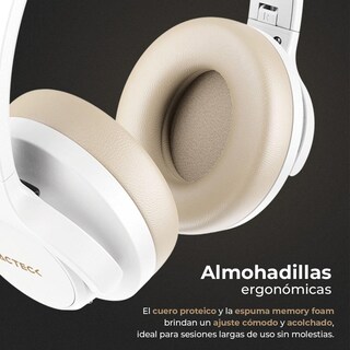 Foto 4 | Audifonos Diadema Inalambrica Acteck Hype Epic Hp750 Microfono Integrado 3.5mm + Bt Blanco Ac-940863