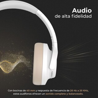 Foto 5 | Audifonos Diadema Inalambrica Acteck Hype Epic Hp750 Microfono Integrado 3.5mm + Bt Blanco Ac-940863