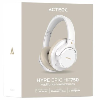Foto 6 | Audifonos Diadema Inalambrica Acteck Hype Epic Hp750 Microfono Integrado 3.5mm + Bt Blanco Ac-940863