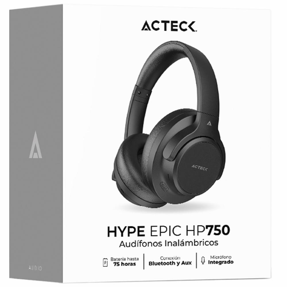 Foto 6 | Audifonos Diadema Inalambrica Acteck Hype Epic Hp750 Microfono Integrado 3.5mm + Bt Negro Ac-940856