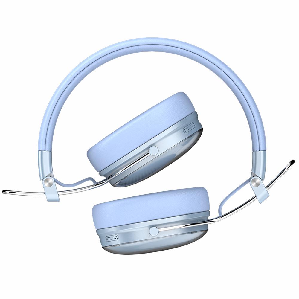 Foto 2 | Audifonos Diadema Inalambrica Acteck Luxe Chic Hp710 Microfono Integrado Bluetooth 5.4 Azul Ac-94091