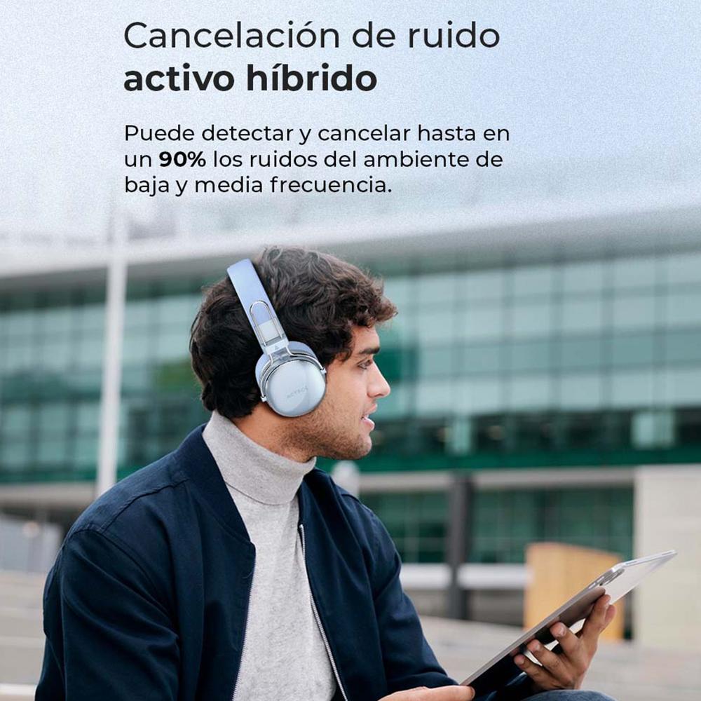 Foto 5 | Audifonos Diadema Inalambrica Acteck Luxe Chic Hp710 Microfono Integrado Bluetooth 5.4 Azul Ac-94091