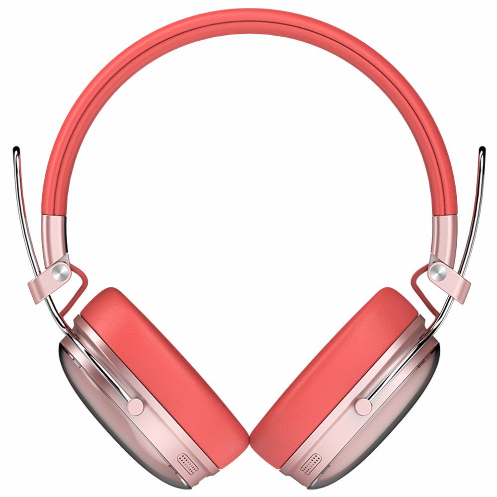 Audifonos Diadema Inalambrica Acteck Luxe Chic Hp710 Microfono Integrado Bluetooth 5.4 Salmon Ac-940