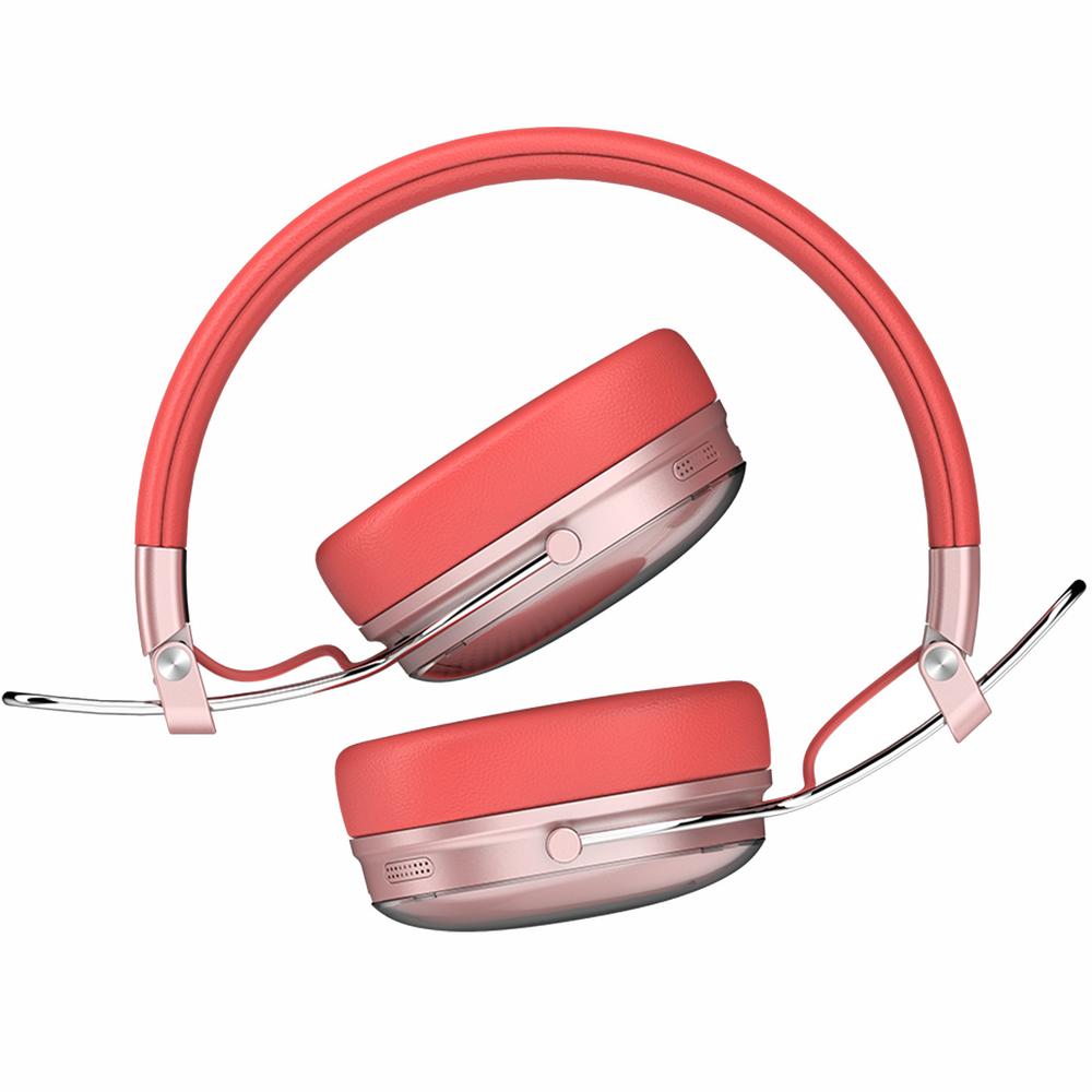 Foto 3 pulgar | Audifonos Diadema Inalambrica Acteck Luxe Chic Hp710 Microfono Integrado Bluetooth 5.4 Salmon Ac-940