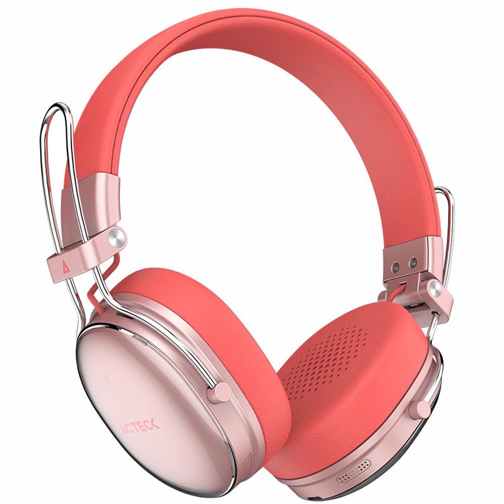 Foto 3 | Audifonos Diadema Inalambrica Acteck Luxe Chic Hp710 Microfono Integrado Bluetooth 5.4 Salmon Ac-940