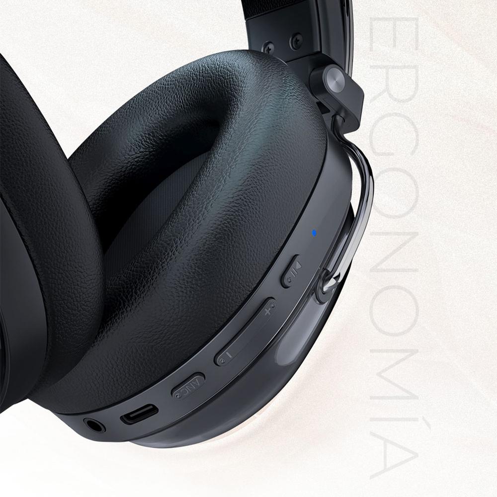 Foto 5 pulgar | Audifonos Diadema Inalambrica Acteck Luxe Pure Hp730 Microfono Integrado Bluetooth 5.4 Negro Ac-9408