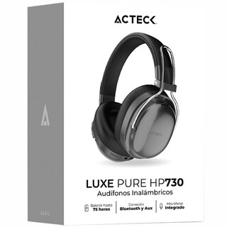 Foto 6 | Audifonos Diadema Inalambrica Acteck Luxe Pure Hp730 Microfono Integrado Bluetooth 5.4 Negro Ac-9408